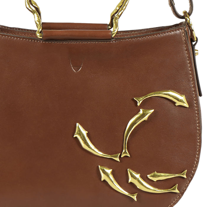 Parrot 01 Tan Leather Shoulder Bag