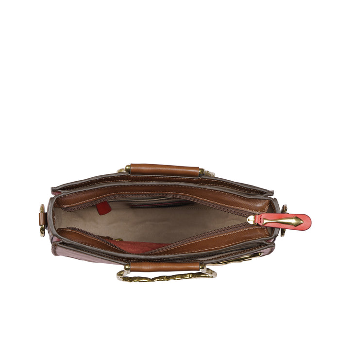 Parrot 01 Tan Leather Shoulder Bag