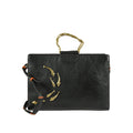 Parrot 02 Black Leather Briefcase