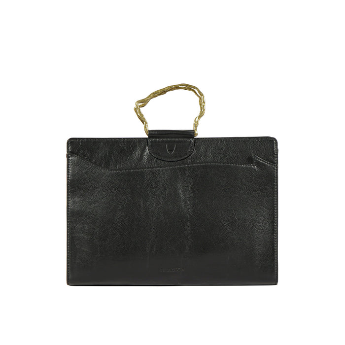 Parrot 02 Black Leather Briefcase