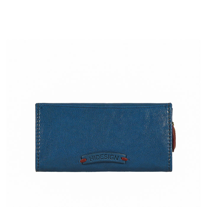 Parrot W1 Blue Leather Bi-Fold Wallet