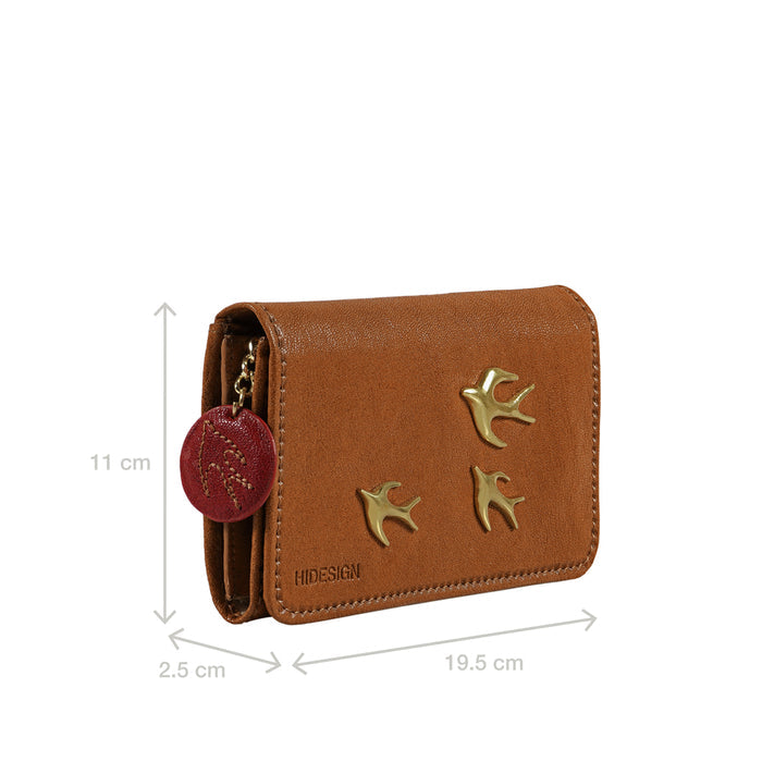 Parrot W1 Tan Leather Bi-Fold Wallet