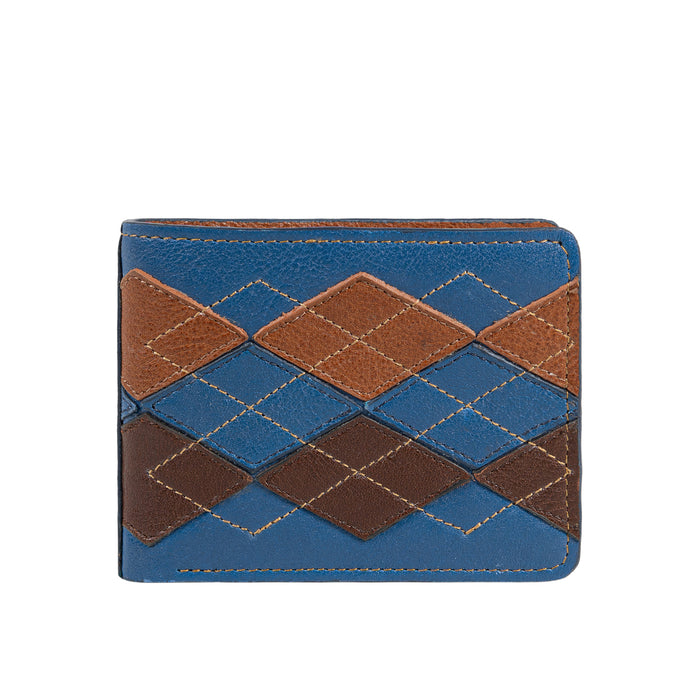Patagonia W1 Blue Leather Bi-Fold Wallet
