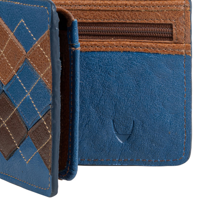 Patagonia W1 Blue Leather Bi-Fold Wallet