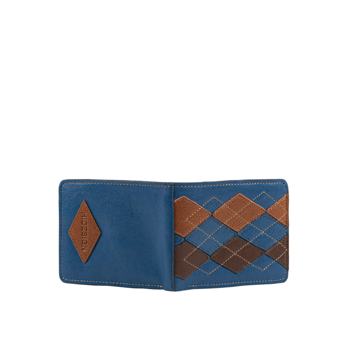 Patagonia W1 Blue Leather Bi-Fold Wallet