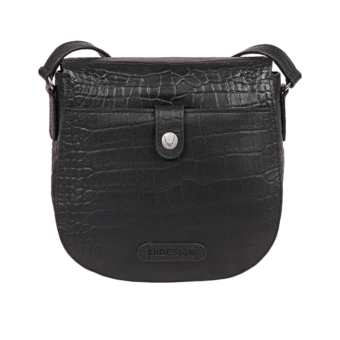 Paula 01 Black Leather Crossbody