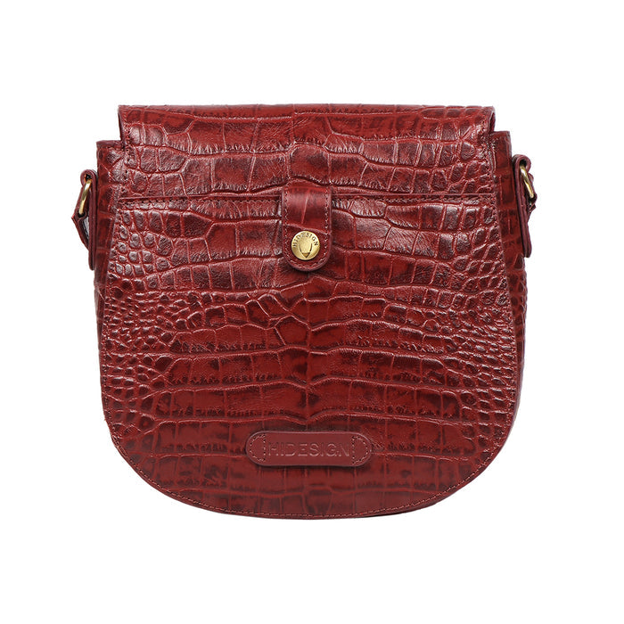 Paula 01 Red Leather Crossbody
