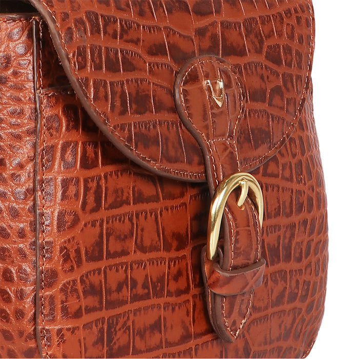 Paula 01 Tan Leather Crossbody