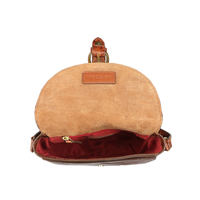 Paula 01 Tan Leather Crossbody