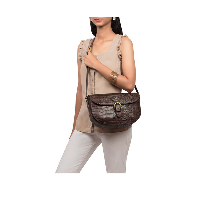 Paula 02 Brown Leather Crossbody