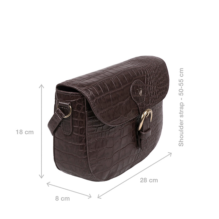 Paula 02 Brown Leather Crossbody