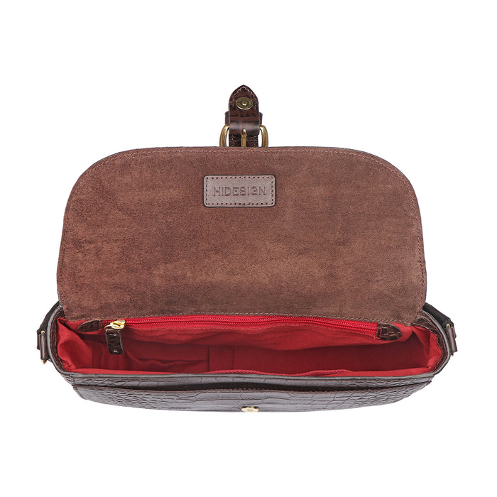 Paula 02 Brown Leather Crossbody