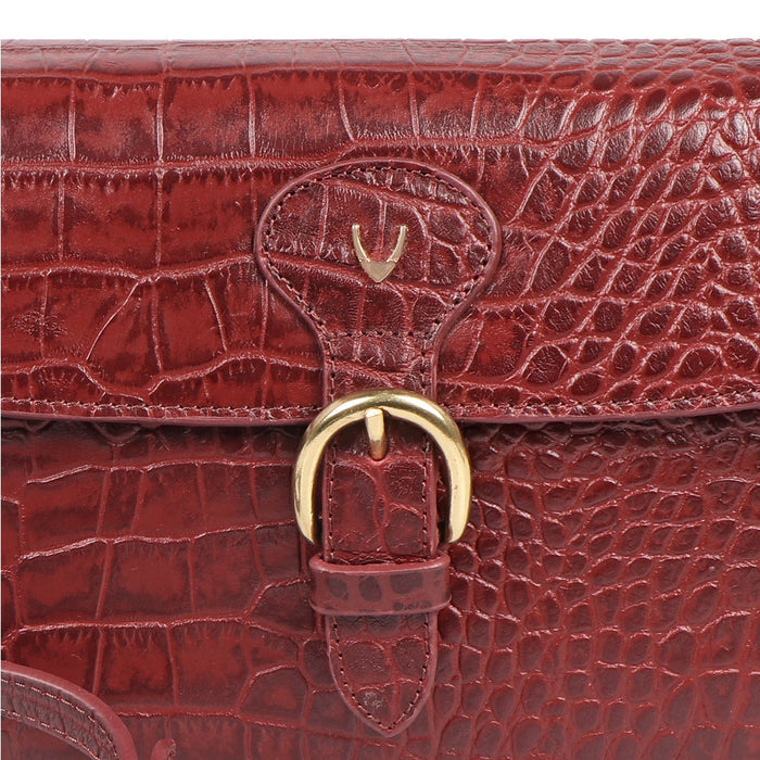 Paula 02 Red Leather Crossbody