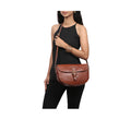 Paula 02 Tan Leather Crossbody