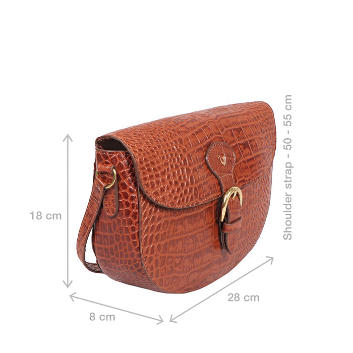 Paula 02 Tan Leather Crossbody