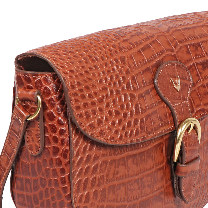 Paula 02 Tan Leather Crossbody