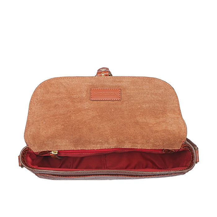 Paula 02 Tan Leather Crossbody
