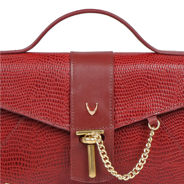 Peggy 02 Red Leather Sling Bag