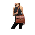 Peggy 03 Tan Leather Satchel