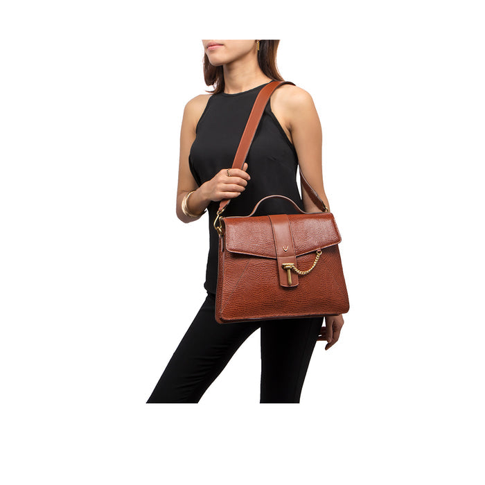 Peggy 03 Tan Leather Satchel