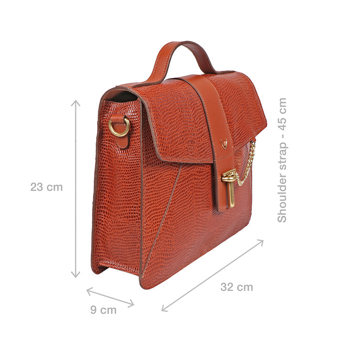 Peggy 03 Tan Leather Satchel