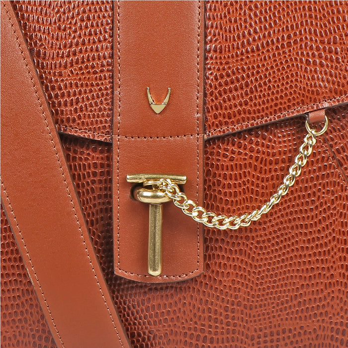 Peggy 03 Tan Leather Satchel