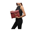 Peggy 04 Red Leather Clutch