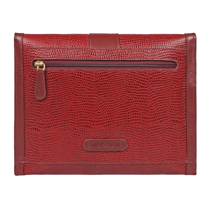 Peggy 04 Red Leather Clutch