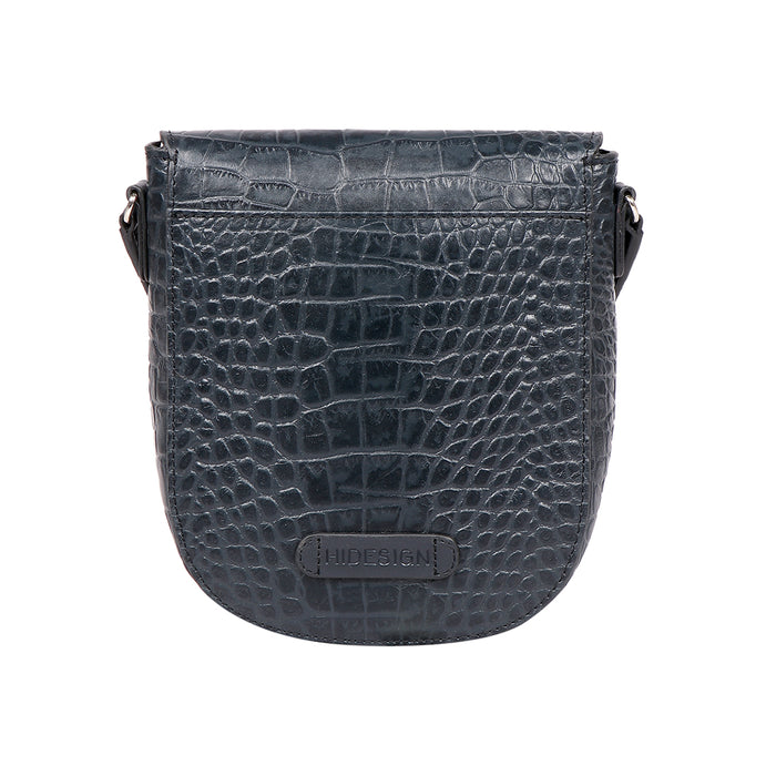 Peru 01 Blue Leather Crossbody