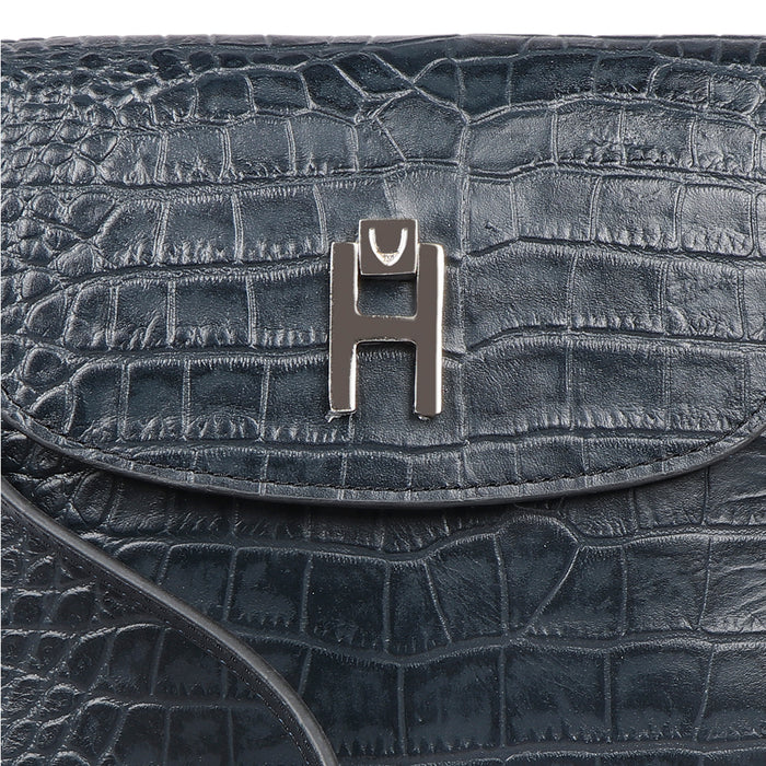 Peru 01 Blue Leather Crossbody