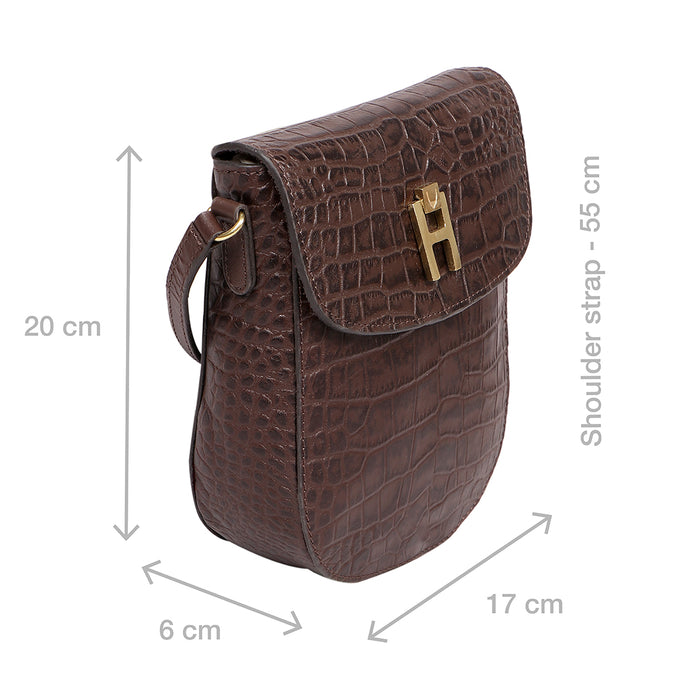 Peru 01 Brown Leather Crossbody