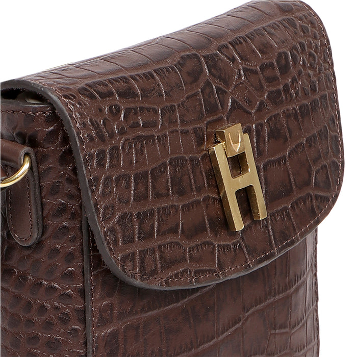 Peru 01 Brown Leather Crossbody