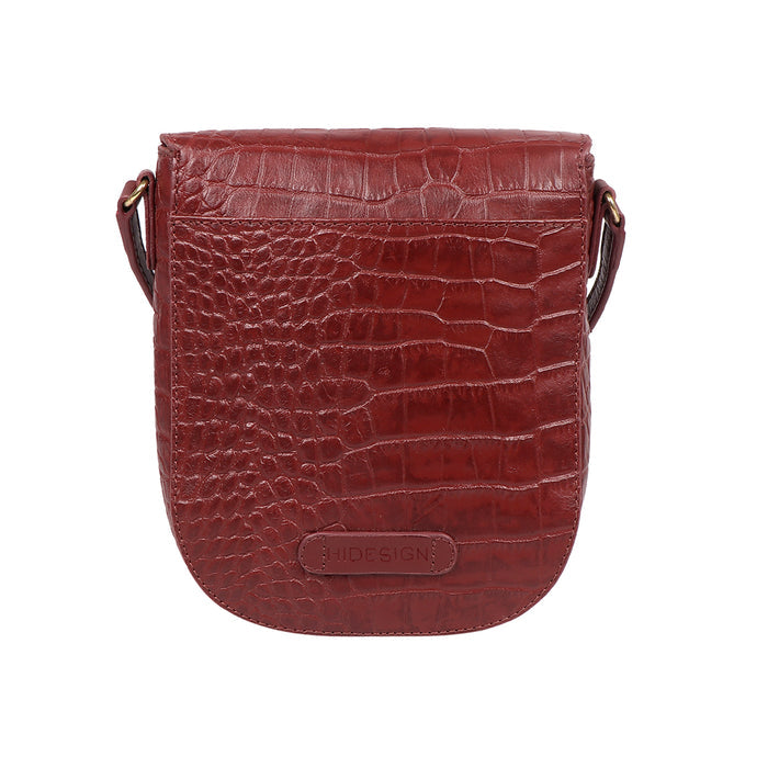 Peru 01 Red Leather Crossbody