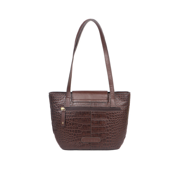 Peru 02 Brown Leather Tote Bag
