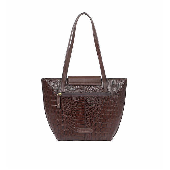 Peru 03 Brown Leather Tote Bag