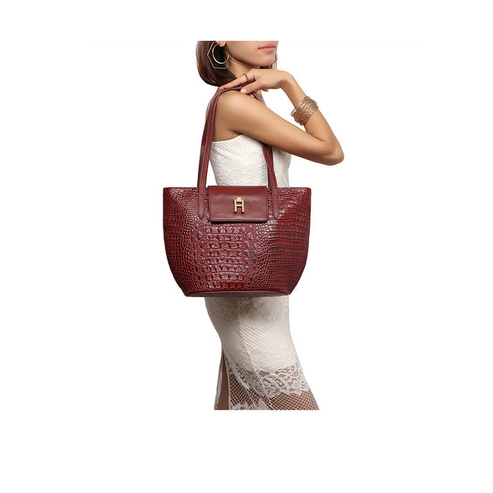 Peru 03 Marsala Leather Tote Bag