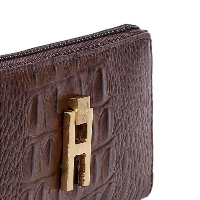 Peru W1 Brown Leather Zip Around Wallet