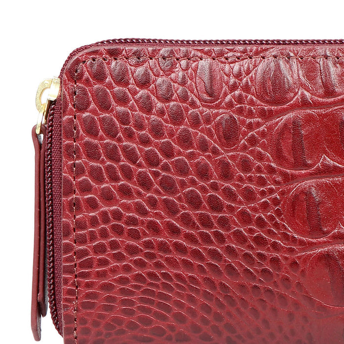 Peru W1 Marsala Leather Zip Around Wallet