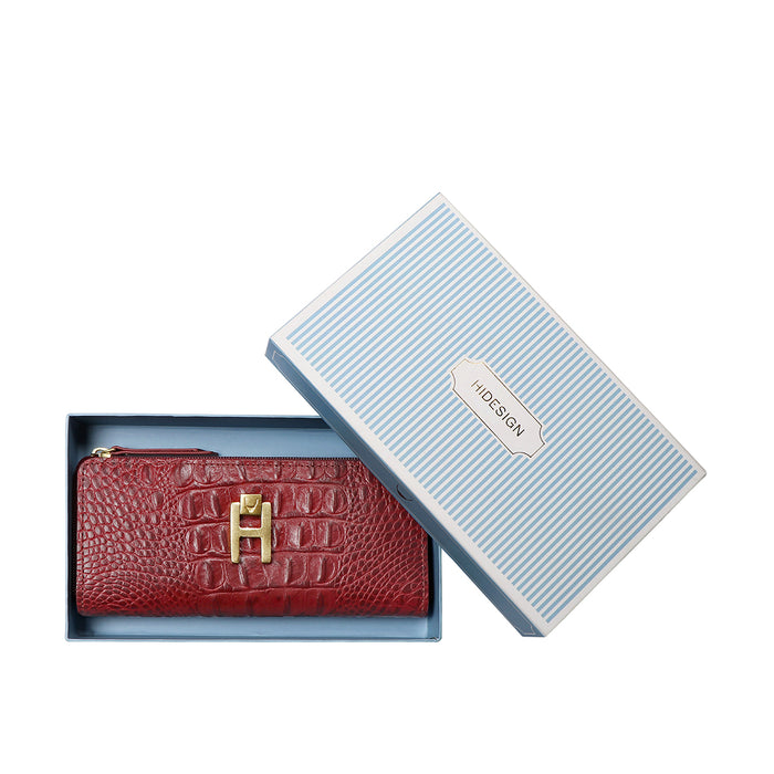 Peru W1 Marsala Leather Zip Around Wallet