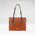 Peyote 01 Orange Leather Shoulder Bag