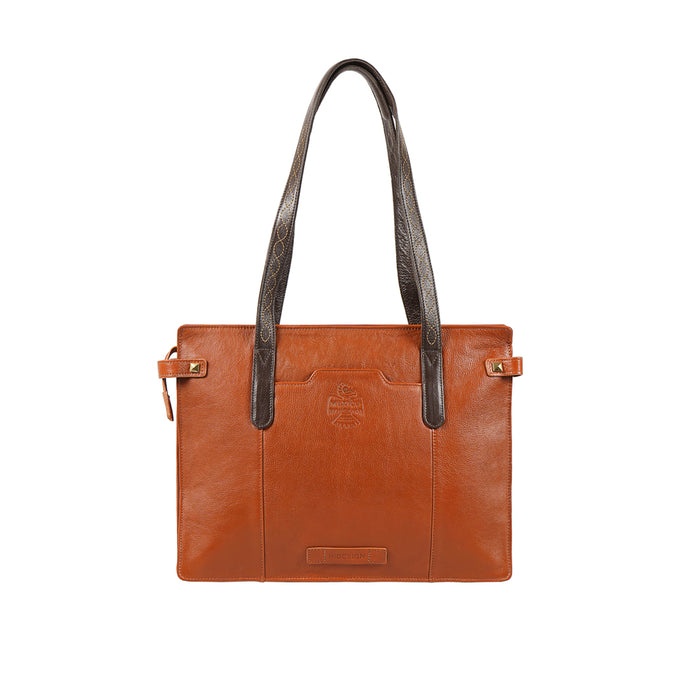 Peyote 01 Orange Leather Shoulder Bag