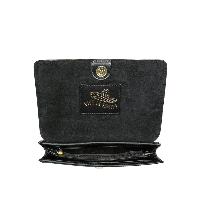 Peyote 03 Black Leather Sling Bag