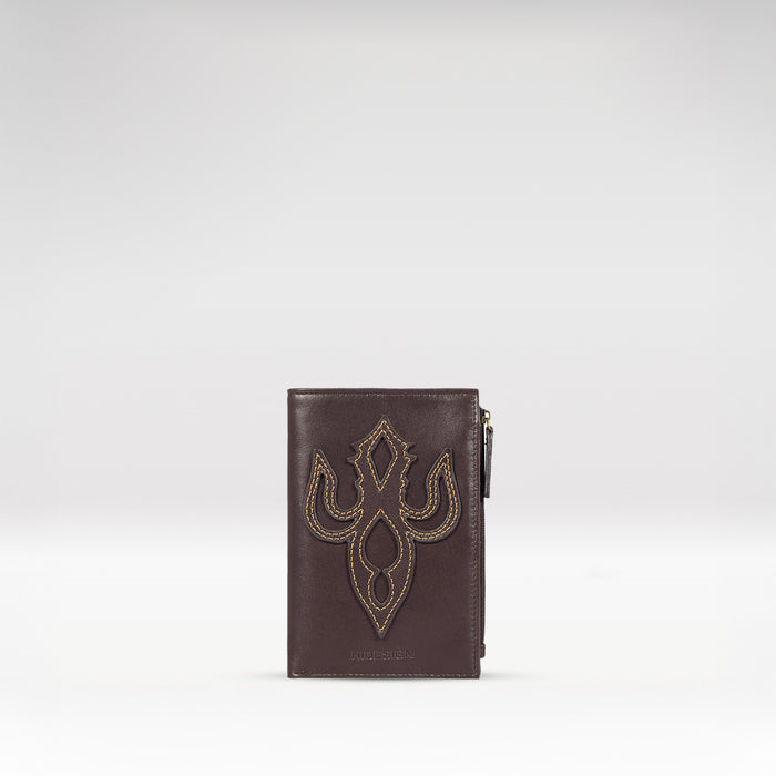 Peyote W1 Brown Leather Passport Holder