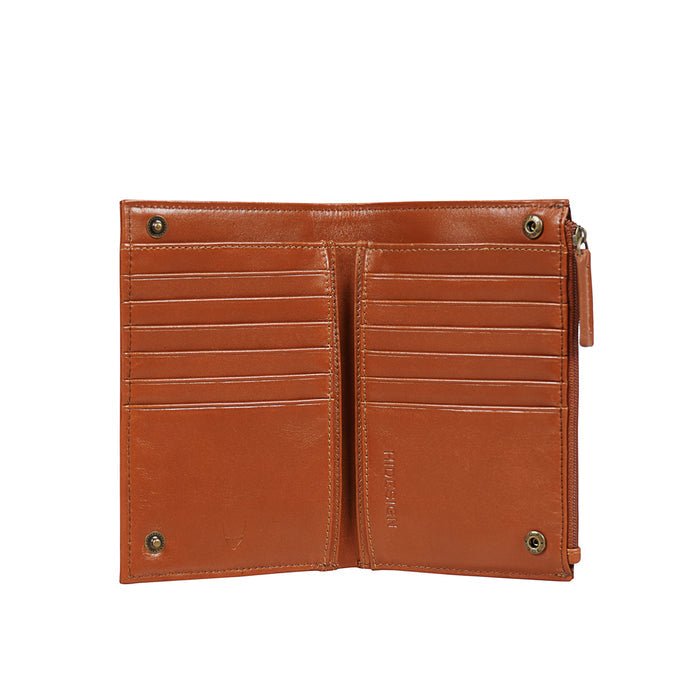 Peyote W1 Orange Leather Passport Holder