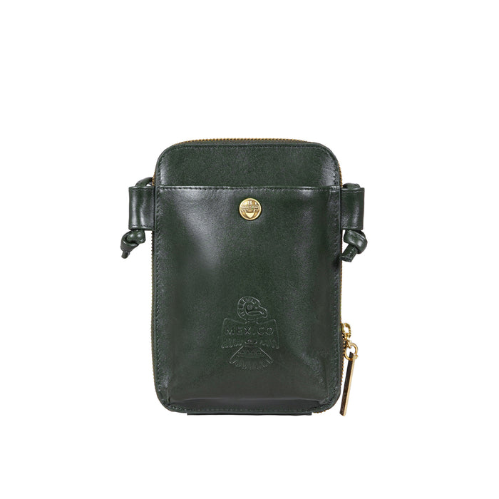 Peyote W2 Green Leather Sling Wallet