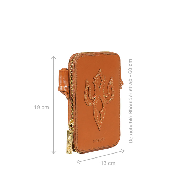 Peyote W2 Orange Leather Sling Wallet