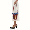 Pharaoh 01 Red Leather Bucket Bag