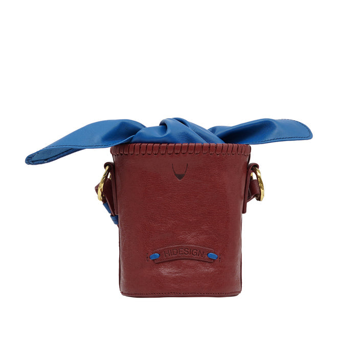 Pharaoh 01 Red Leather Bucket Bag