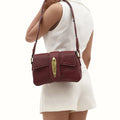 Pharaoh  02 Red Leather Shoulder Bag