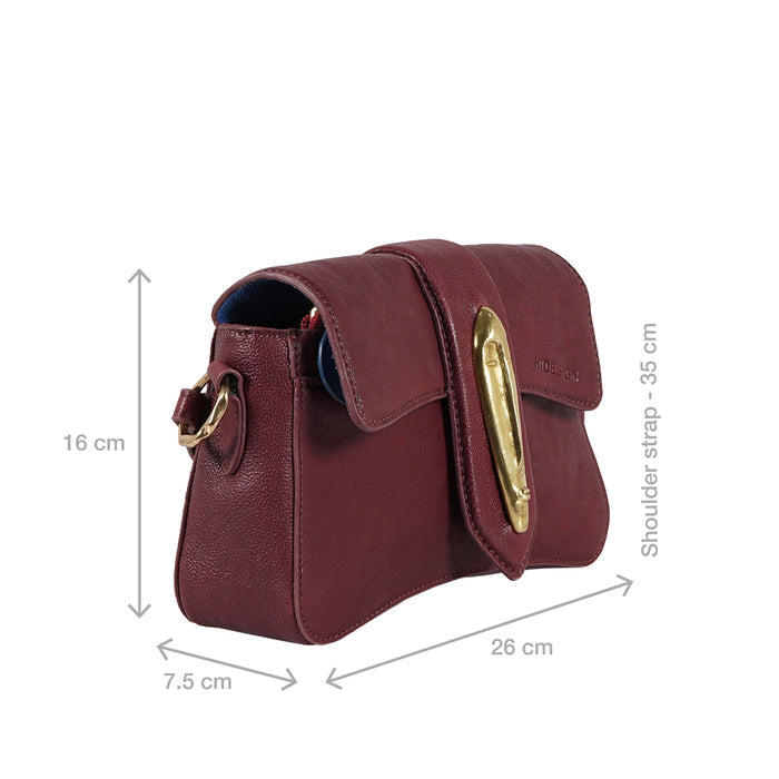 Pharaoh  02 Red Leather Shoulder Bag